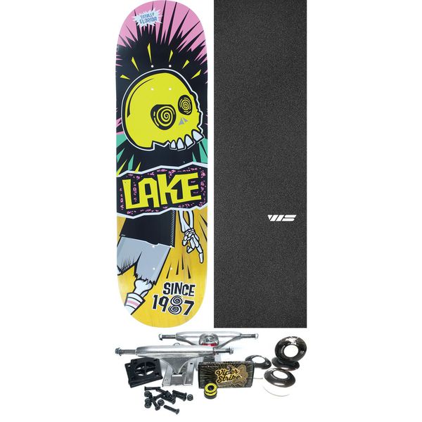 Lake Skateboards Loco Stick Skateboard Deck - 8.5" x 32.5" - Complete Skateboard Bundle